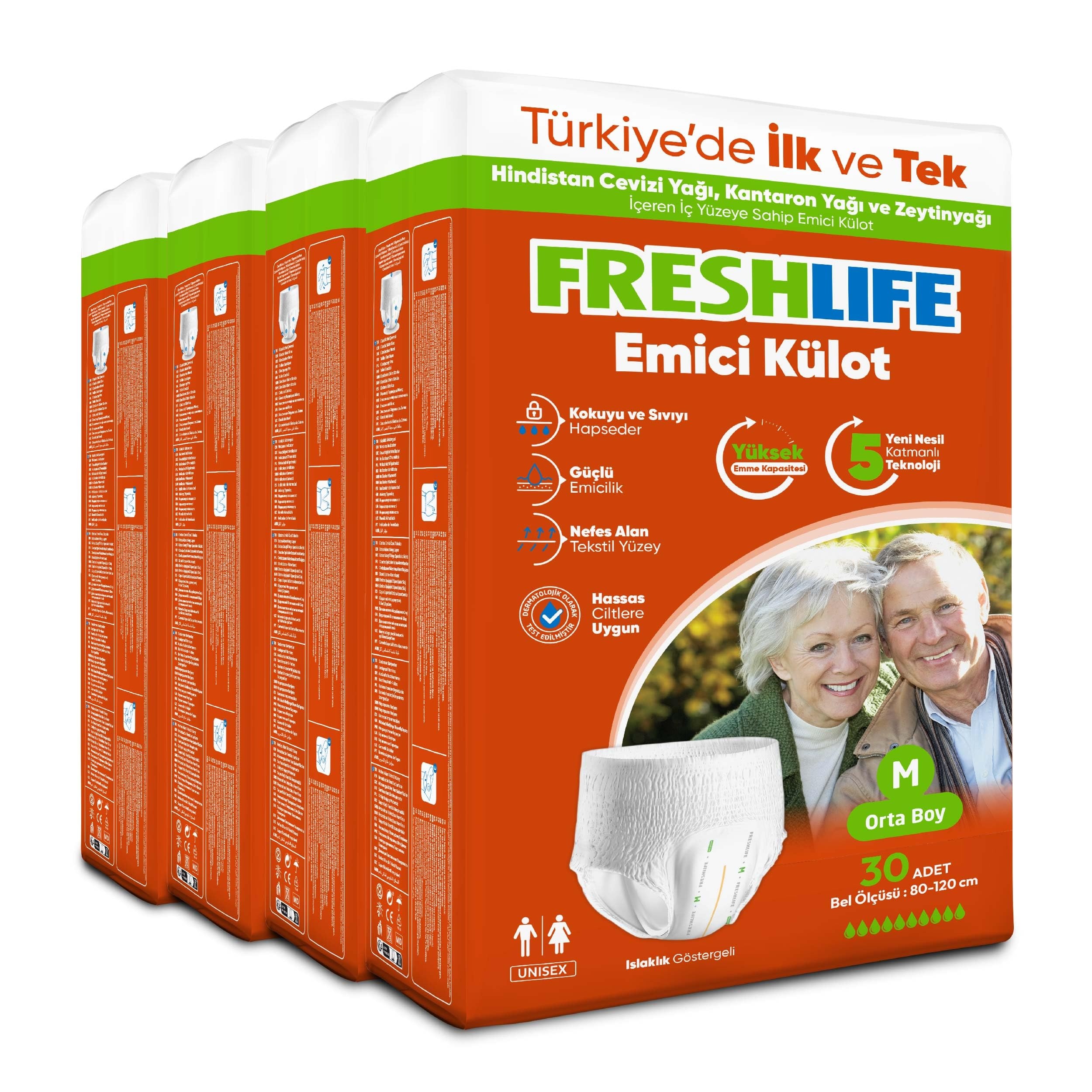 Freshlife Külot Bez 30'lu  M-L-XL