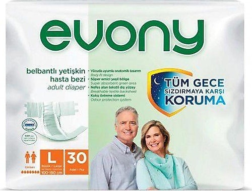 Evony Belbantlı Bez 30'lu M-L-XL